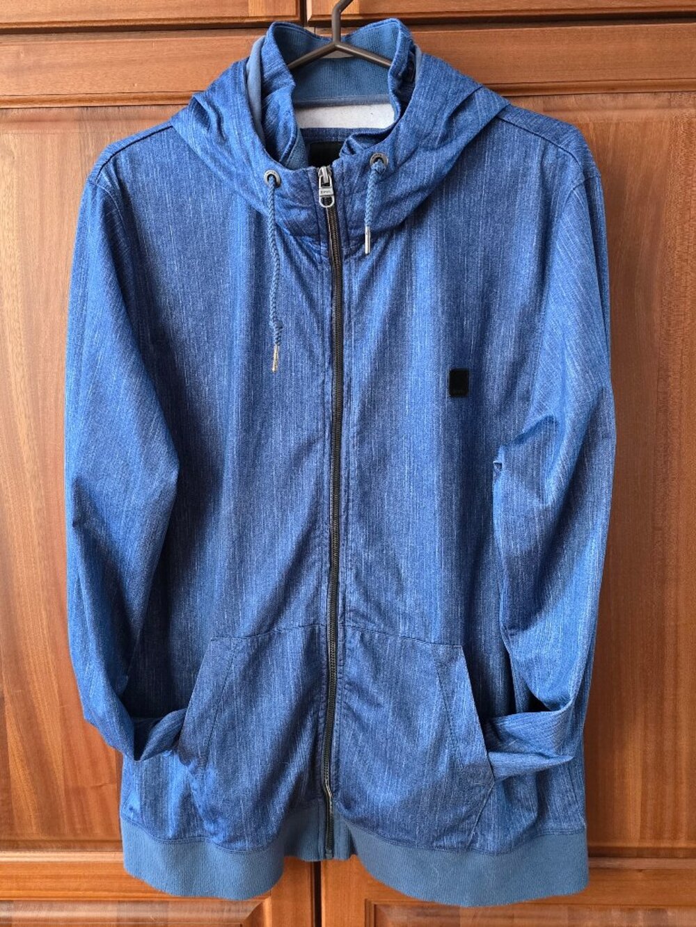 BENCH hoodie blue jean pattern XXL